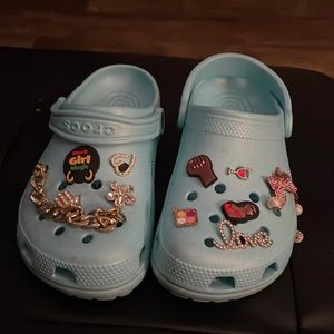 Baby blue crocs